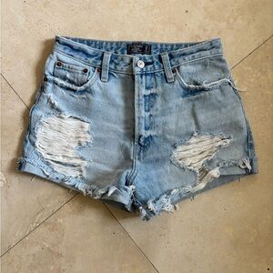 Abercrombie Light Blue Denim Shorts
